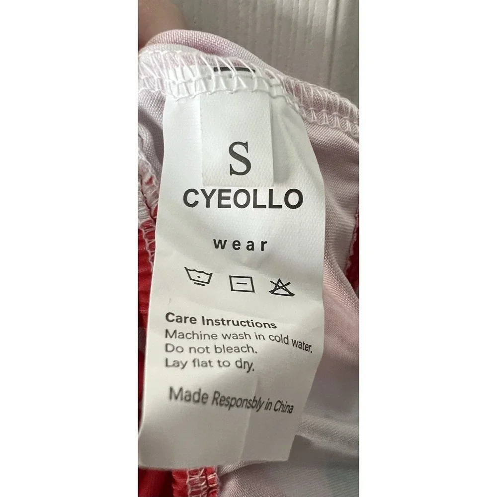 Cyeollo Snowman Dog Dress Small Red New Holiday Snowflake Tiered Ruffle Outfit